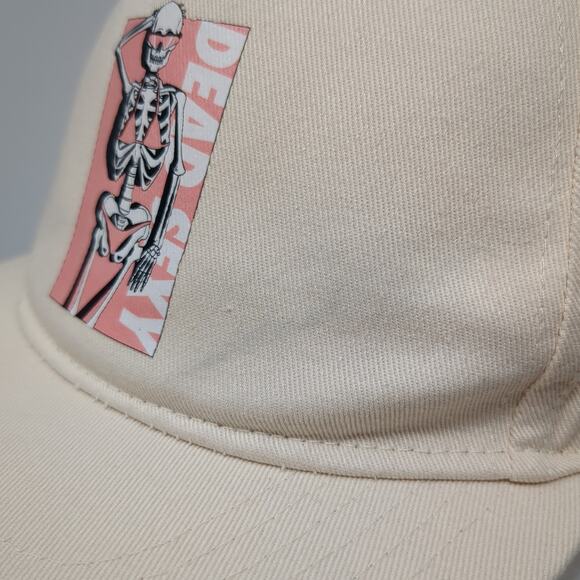 Dead Sexy Snapback 5 Panel Cap Beige One Size Adjustable Cotton Chomp - Picture 5 of 10